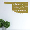 Oklahoma Wall Decal - Home Sweet Home - State Silhouette Vinyl Art for Home Decor, Living Room or Family Room Decoration