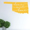 Oklahoma Wall Decal - Home Sweet Home - State Silhouette Vinyl Art for Home Decor, Living Room or Family Room Decoration