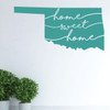 Oklahoma Wall Decal - Home Sweet Home - State Silhouette Vinyl Art for Home Decor, Living Room or Family Room Decoration