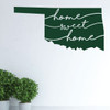 Oklahoma Wall Decal - Home Sweet Home - State Silhouette Vinyl Art for Home Decor, Living Room or Family Room Decoration