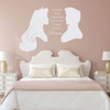 Once Upon a Dream - Princess Aurora and Prince Philip Vinyl Wall Decals Girls Bedroom Decor Home Decorations