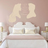 Once Upon a Dream - Princess Aurora and Prince Philip Vinyl Wall Decals Girls Bedroom Decor Home Decorations