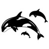 Orca Killer Whales Vinyl Wall Decals