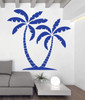 Palm Trees Wall Decals - Beach Decorations - Vinyl Decor for Bedroom, Bathroom, Playroom, or Living Room