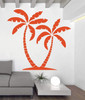 Palm Trees Wall Decals - Beach Decorations - Vinyl Decor for Bedroom, Bathroom, Playroom, or Living Room