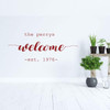 Personalized Family Name Welcome Decal