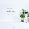 Personalized Family Name Welcome Decal