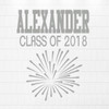 Personalized Graduation Gift for High School, College, or University Graduate - Customized Name Vinyl Wall Decal