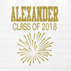 Personalized Graduation Gift for High School, College, or University Graduate - Customized Name Vinyl Wall Decal