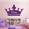 Personalized Princess Crown with Name for Girl's Bedroom, Playroom, Bathroom or Any Living Space