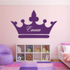 Personalized Princess Wall Art Decals Crown Silhouette