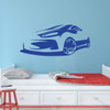 Personalized Sports Car Silhouette Vinyl Wall Decal - Bedroom, Boys Room, Playroom, Girls Room ' Pick Your Color, Name and Size
