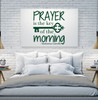 Quote Wall Decals - Prayer is the Key of the Morning - Mahatma Gandhi Quotes, Famous Quotes Wall Decals for the Home, Office, or Classroom