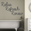Relax Refresh Renew Wall Decor Decal