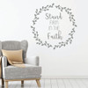 Religious Gift - Christian Wall Decal - Stand Firm In The Faith - Vinyl Home Decor for Family, Living Room Decoration