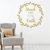 Religious Gift - Christian Wall Decal - Stand Firm In The Faith - Vinyl Home Decor for Family, Living Room Decoration