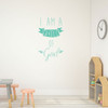 Religious Wall Decals - I Am a Child of God With Banner - Christian Home Decor for Playroom, Nursery, Children's Bedroom, Church Decoration