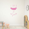 Religious Wall Decals - I Am a Child of God With Banner - Christian Home Decor for Playroom, Nursery, Children's Bedroom, Church Decoration