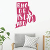 Rhode Island Wall Decal - State Silhouette Vinyl Art for Home Decor, Living Room or Family Room Decoration