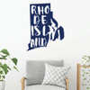 Rhode Island Wall Decal - State Silhouette Vinyl Art for Home Decor, Living Room or Family Room Decoration