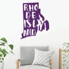 Rhode Island Wall Decal - State Silhouette Vinyl Art for Home Decor, Living Room or Family Room Decoration