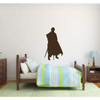 Robin Hood Warrior Hero Personalized Vinyl Wall Decals for Boys Bedroom, Playroom, Birthday Sticker Silhouette of Caped Swordsman