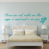 Romantic Quotes - Roses are Red Violets are Blue, Vinyl Wall Art Decal for Master Bedroom