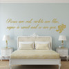 Romantic Quotes - Roses are Red Violets are Blue, Vinyl Wall Art Decal for Master Bedroom
