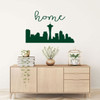 Seattle Skyline Decal Vinyl Wall Art with Home Lettering and City Silhouette for Living Room, Bedroom, Office Decor