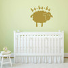 Sheep Nursery Decor | Vinyl Wall Decal for Baby Bedroom, Boy or Girl Playroom | Black, Brown, Red, Pink, Purple, Other Colors