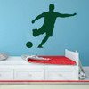 Soccer Player Wall Decal - Personalized Sports - Vinyl Sticker Art For Boy's Bedroom or Playroom Decoration