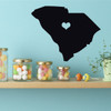 South Carolina Wall Decal - State Sillhouete Vinyl Art Decor for Home, Classroom, Office or Dorm Decoration