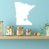 State Decals - Minnesota Vinyl Wall Decor, 32nd State, Saint Paul Minnesota, Twin Cities