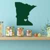 State Decals - Minnesota Vinyl Wall Decor, 32nd State, Saint Paul Minnesota, Twin Cities