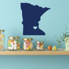 State Decals - Minnesota Vinyl Wall Decor, 32nd State, Saint Paul Minnesota, Twin Cities
