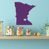 State Decals - Minnesota Vinyl Wall Decor, 32nd State, Saint Paul Minnesota, Twin Cities
