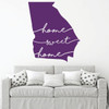 State of Georgia Wall Decal - Home Sweet Home - Peach State Silhouette Vinyl Art Home Decor for Living Room, Bedroom, or Family Room