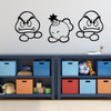 Super Mario Wall Decor - Goomba And Bob-omb - Vinyl Wall Decal for Boys Room, Playroom, Video Game Fan Birthdays and Events