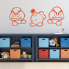 Super Mario Wall Decor - Goomba And Bob-omb - Vinyl Wall Decal for Boys Room, Playroom, Video Game Fan Birthdays and Events