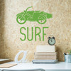 Surfing Wall Decor - Surf Bike - Wall Decals for Home Decor, Bedroom, Playroom Or Beach House - Surfer Gift.