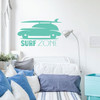 Surfing Wall Decor - Surf Zone Car - Wall Decals for Home Decor, Bedroom, Playroom Or Beach House - Surfer Gift.
