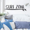 Surfing Wall Decor- Surf Zone Board - Vinyl Decals for Home Decor, Bedroom, Playroom Or Beach House - Surfer Gift