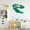 T Rex Wall Decal - Dinosaur Head Art - Personalized Vinyl Decoration for Children's Room Playroom, Preschool or Classroom Decor