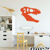 T Rex Wall Decal - Dinosaur Head Art - Personalized Vinyl Decoration for Children's Room Playroom, Preschool or Classroom Decor