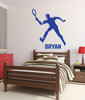 Tennis Wall Decals - Personalized Male Tennis Player - Sport Wall Decals, Gifts For Tennis Players, Sports Wall Art For Home, Locker Room, or Personalized Wall Decals For the Bedroom