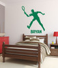 Tennis Wall Decals - Personalized Male Tennis Player - Sport Wall Decals, Gifts For Tennis Players, Sports Wall Art For Home, Locker Room, or Personalized Wall Decals For the Bedroom