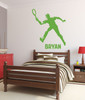 Tennis Wall Decals - Personalized Male Tennis Player - Sport Wall Decals, Gifts For Tennis Players, Sports Wall Art For Home, Locker Room, or Personalized Wall Decals For the Bedroom