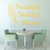 Thanksgiving Decorations - Thankful Grateful Blessed With Feather - Gratitude, Holiday Decor for Home, Preschool Classroom Decorations