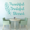 Thanksgiving Decorations - Thankful Grateful Blessed With Feather - Gratitude, Holiday Decor for Home, Preschool Classroom Decorations