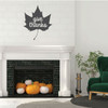 Thanksgiving Wall Decor - Give Thanks With Maple Leaf Design - Vinyl Decoration For Home, Living Room or Fireplace